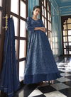 Navy Blue Colour Latest Fancy Designer Festive Wear Heavy Faux Georgette with work Readymade Stylish Salwar Suit Collection 991